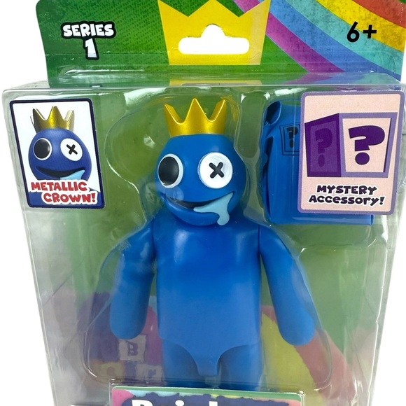 Rainbow Friends Blue‎ Action Figure 5" Series 1 PhatMojo New Sealed Toy - Picture 3 of 3